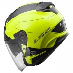 SUPEROFERTA Casco jet LS2 Helmets OF521 INFINITY BEYOND Black H-V Yellow - Micasco.es - Tu tienda de cascos de moto