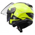 SUPEROFERTA Casco jet LS2 Helmets OF521 INFINITY BEYOND Black H-V Yellow