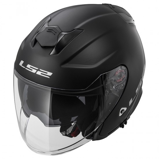 Casco jet LS2 Helmets OF521 INFINITY SOLID Matt Black - Micasco.es - Tu tienda de cascos de moto