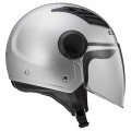 Casco jet LS2 Helmets OF562 AIRFLOW L SOLID Silver
