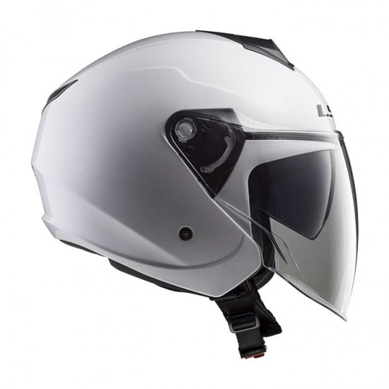 Casco jet LS2 OF573 TWISTER II Solid White - Micasco.es - Tu tienda de cascos de moto