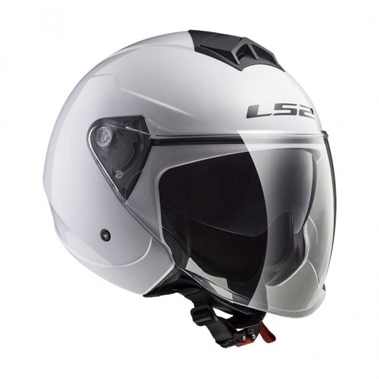 Casco jet LS2 OF573 TWISTER II Solid White - Micasco.es - Tu tienda de cascos de moto