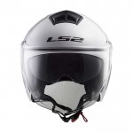 Casco jet LS2 OF573 TWISTER II Solid White - Micasco.es - Tu tienda de cascos de moto