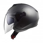 Casco jet LS2 OF573 TWISTER II Solid Matt Titanium - Micasco.es - Tu tienda de cascos de moto