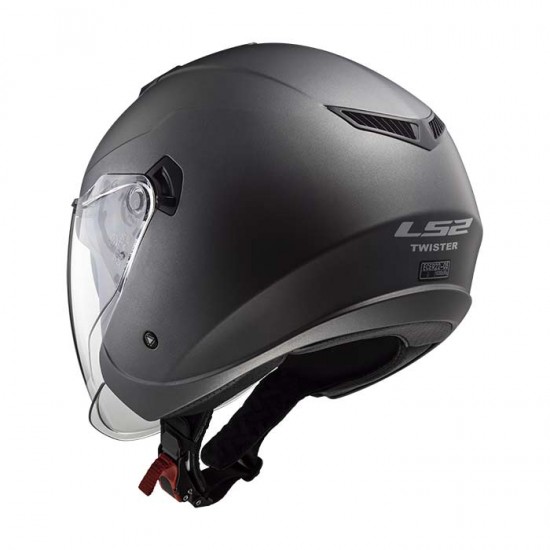 Casco jet LS2 OF573 TWISTER II Solid Matt Titanium - Micasco.es - Tu tienda de cascos de moto