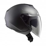 Casco jet LS2 OF573 TWISTER II Solid Matt Titanium - Micasco.es - Tu tienda de cascos de moto