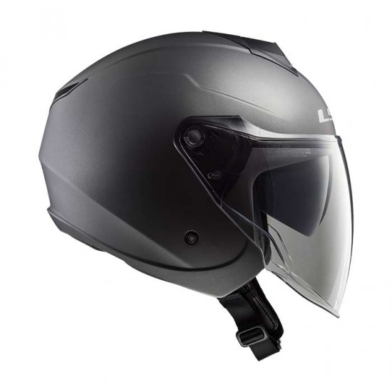 Casco jet LS2 OF573 TWISTER II Solid Matt Titanium - Micasco.es Casco jet LS2 OF573 TWISTER II Solid Matt Titanium - Micasco.es - Tu tienda de cascos de moto