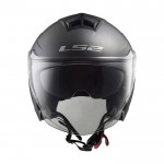 Casco jet LS2 OF573 TWISTER II Solid Matt Titanium - Micasco.es - Tu tienda de cascos de moto