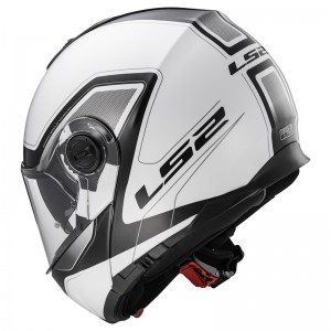 SUPEROFERTA Casco convertible LS2 Helmets FF325 STROBE CIVIK White Black - Micasco.es - Tu tienda de cascos de moto