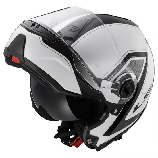 SUPEROFERTA Casco convertible LS2 Helmets FF325 STROBE CIVIK White Black - Micasco.es - Tu tienda de cascos de moto