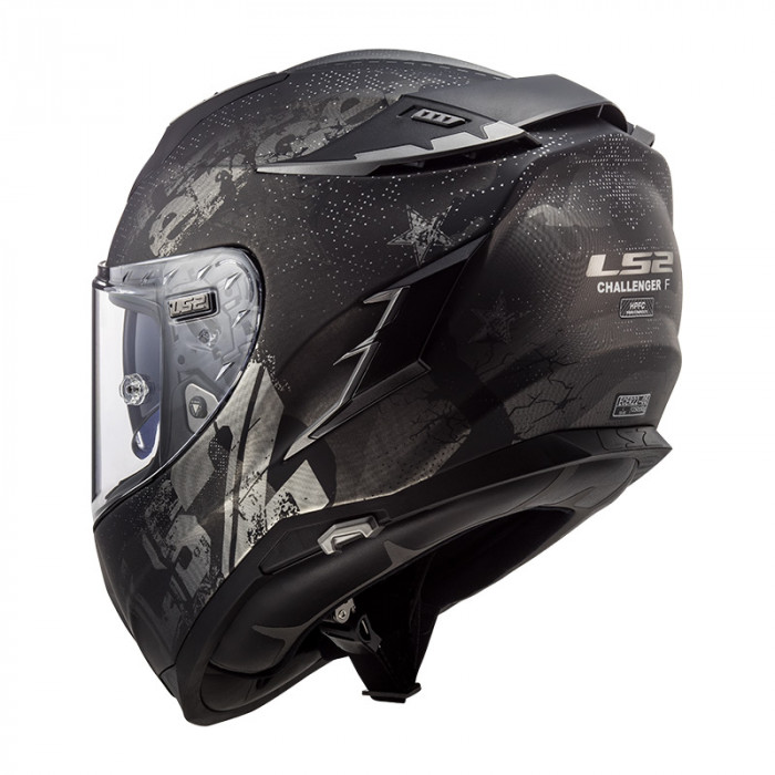 LS2 Casco de Moto FF327 Challenger Flex Matt Noir