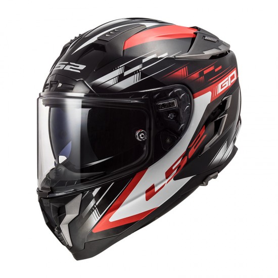 Vacunar barbería Presunción Casco integral LS2 FF327 Challenger GP Black Red