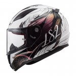 Casco integral LS2 Helmets FF353 RAPID Boho White Black Pink - Micasco.es - Tu tienda de cascos de moto