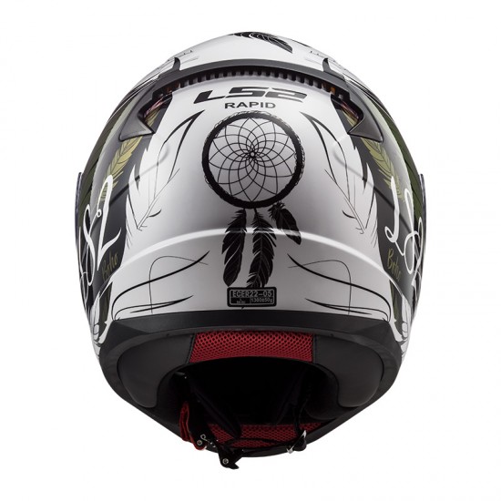 Casco integral LS2 Helmets FF353 RAPID Boho White Black Pink - Micasco.es - Tu tienda de cascos de moto