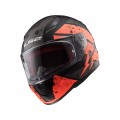 Casco integral LS2 Helmets FF353 RAPID Deadbolt Matt Black Orange