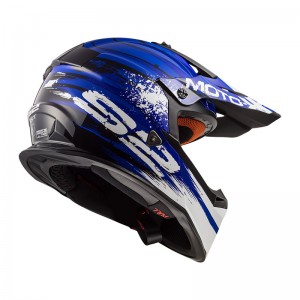 SUPEROFERTA Casco cross/enduro LS2 Helmets MX437 FAST GATOR Blue - Micasco.es - Tu tienda de cascos de moto