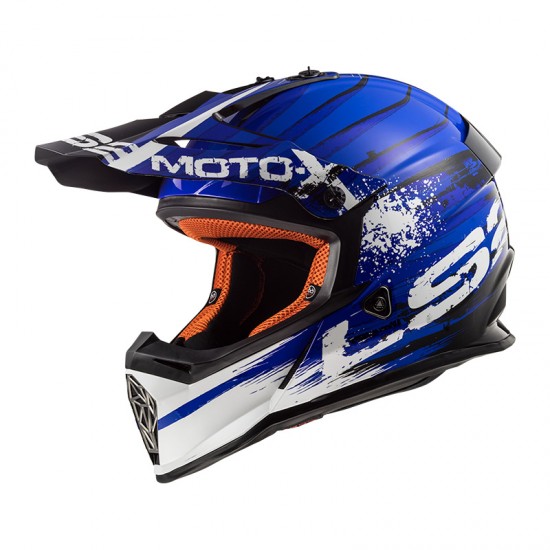 Casco LS2 MX437 FAST GATOR Blue