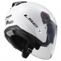 Casco jet LS2 Helmets OF521 INFINITY SOLID White