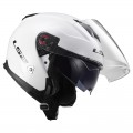 Casco jet LS2 Helmets OF521 INFINITY SOLID White