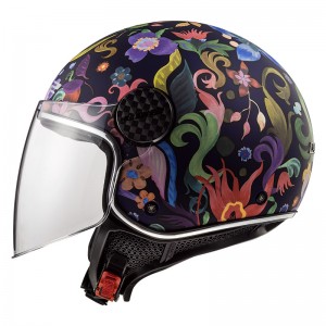 Casco jet LS2 Helmets OF558 SPHERE LUX Bloom Blue Pink - Micasco.es - Tu tienda de cascos de moto