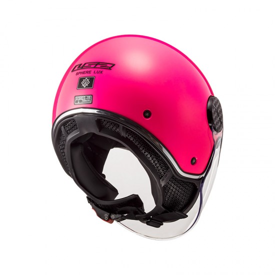 Casco jet LS2 Helmets OF558 SPHERE LUX Solid Fluo Pink - Micasco.es - Tu tienda de cascos de moto