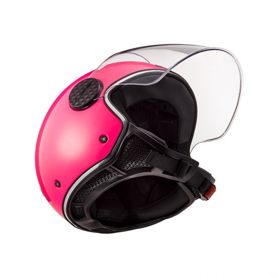 Casco jet LS2 Helmets OF558 SPHERE LUX Solid Fluo Pink - Micasco.es - Tu tienda de cascos de moto