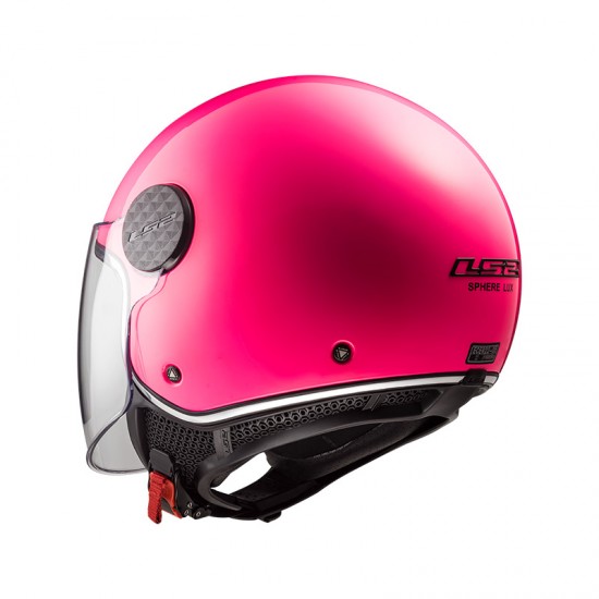 Casco jet LS2 Helmets OF558 SPHERE LUX Solid Fluo Pink - Micasco.es - Tu tienda de cascos de moto