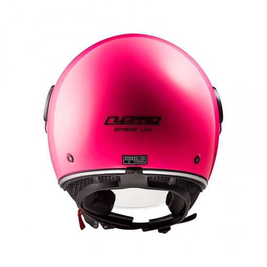 Casco De Moto Jet Level Ljc Vento Fluor Mate Con Gafas Interiores