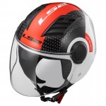 Casco jet LS2 Helmets OF562 AIRFLOW L CONDOR White Black Red - Micasco.es Casco jet LS2 Helmets OF562 AIRFLOW L CONDOR White Black Red - Micasco.es - Tu tienda de cascos de moto