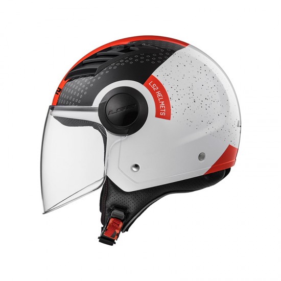 Casco jet LS2 Helmets OF562 AIRFLOW L CONDOR White Black Red - Micasco.es - Tu tienda de cascos de moto