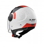 Casco jet LS2 Helmets OF562 AIRFLOW L CONDOR White Black Red - Micasco.es - Tu tienda de cascos de moto