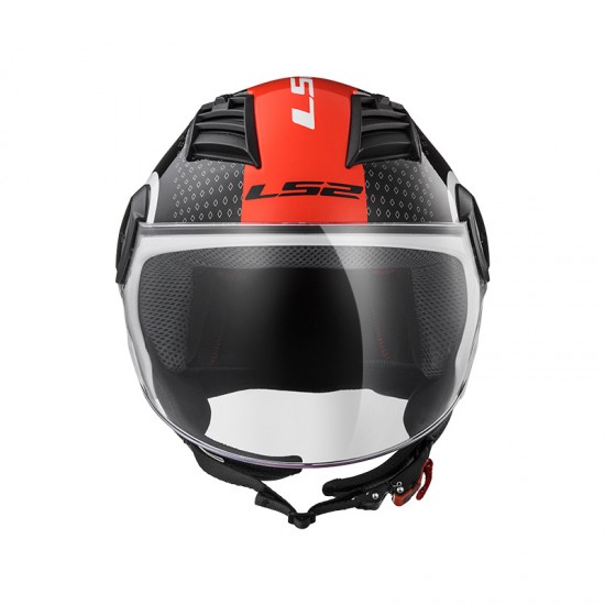 Casco jet LS2 Helmets OF562 AIRFLOW L CONDOR White Black Red - Micasco.es - Tu tienda de cascos de moto