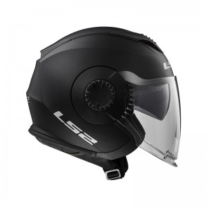 Casco jet LS2 Helmets OF570 VERSO Solid Matt Black - Micasco.es - Tu tienda de cascos de moto