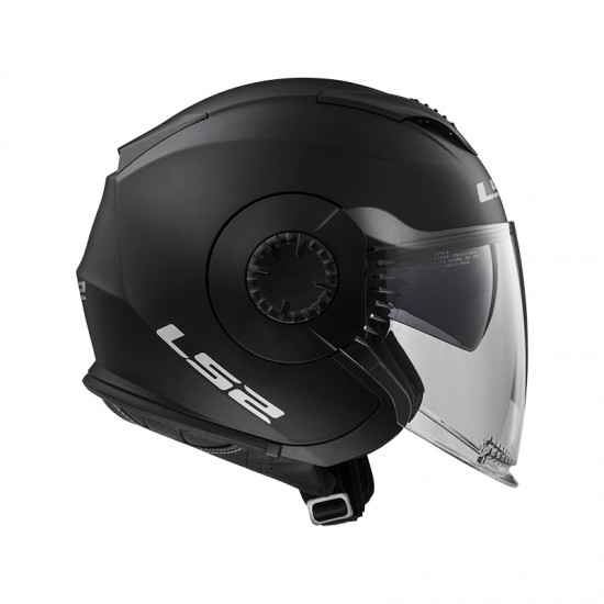 Casco jet LS2 Helmets OF570 VERSO Solid Matt Black - Micasco.es - Tu tienda de cascos de moto