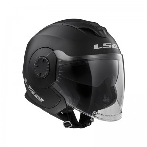 Casco jet LS2 Helmets OF570 VERSO Solid Matt Black - Micasco.es - Tu tienda de cascos de moto
