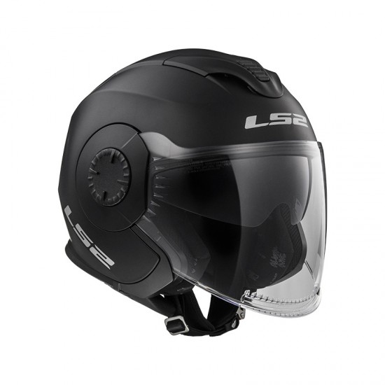 Casco jet LS2 Helmets OF570 VERSO Solid Matt Black - Micasco.es - Tu tienda de cascos de moto