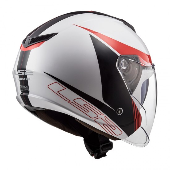Casco jet LS2 OF573 TWISTER II Plane White Black Red - Micasco.es Casco jet LS2 OF573 TWISTER II Plane White Black Red - Micasco.es - Tu tienda de cascos de moto