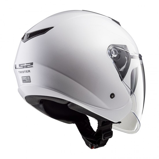 Casco jet LS2 OF573 TWISTER II Solid White - Micasco.es - Tu tienda de cascos de moto