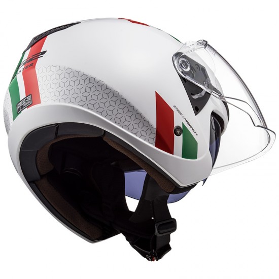 Casco jet LS2 OF573 TWISTER II Combo White Green Red - Micasco.es Casco jet LS2 OF573 TWISTER II Combo White Green Red - Micasco.es - Tu tienda de cascos de moto