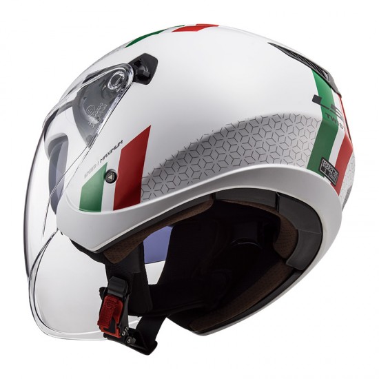 Casco jet LS2 OF573 TWISTER II Combo White Green Red - Micasco.es Casco jet LS2 OF573 TWISTER II Combo White Green Red - Micasco.es - Tu tienda de cascos de moto