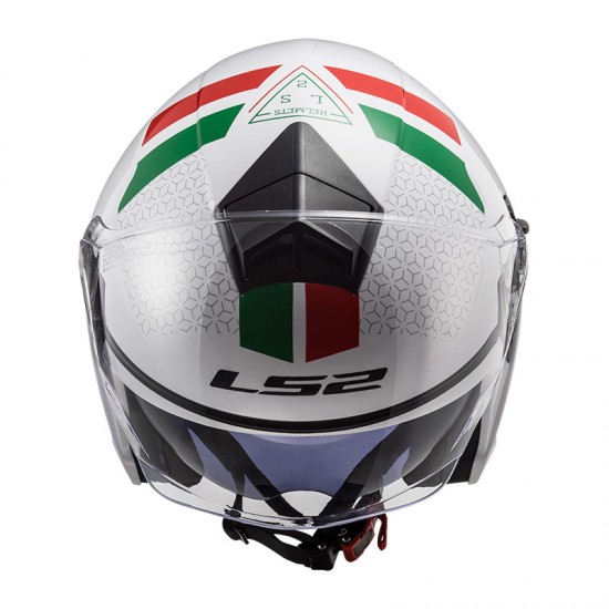 Casco jet LS2 OF573 TWISTER II Combo White Green Red - Micasco.es Casco jet LS2 OF573 TWISTER II Combo White Green Red - Micasco.es - Tu tienda de cascos de moto