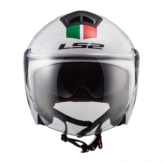 Casco jet LS2 OF573 TWISTER II Combo White Green Red - Micasco.es Casco jet LS2 OF573 TWISTER II Combo White Green Red - Micasco.es - Tu tienda de cascos de moto