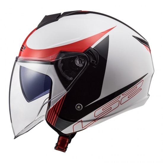Casco jet LS2 OF573 TWISTER II Plane White Black Red - Micasco.es Casco jet LS2 OF573 TWISTER II Plane White Black Red - Micasco.es - Tu tienda de cascos de moto