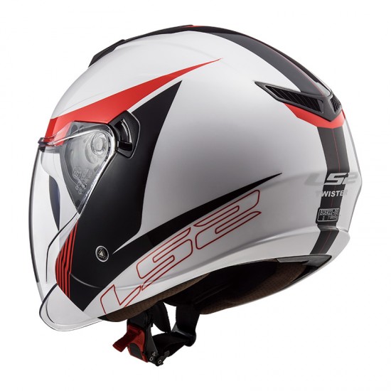 Casco jet LS2 OF573 TWISTER II Plane White Black Red - Micasco.es Casco jet LS2 OF573 TWISTER II Plane White Black Red - Micasco.es - Tu tienda de cascos de moto