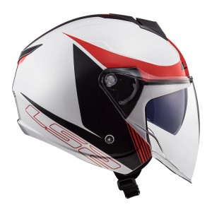 Casco jet LS2 OF573 TWISTER II Plane White Black Red - Micasco.es Casco jet LS2 OF573 TWISTER II Plane White Black Red - Micasco.es - Tu tienda de cascos de moto