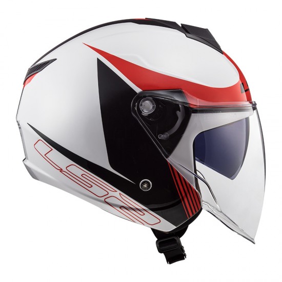 Casco jet LS2 OF573 TWISTER II Plane White Black Red - Micasco.es Casco jet LS2 OF573 TWISTER II Plane White Black Red - Micasco.es - Tu tienda de cascos de moto