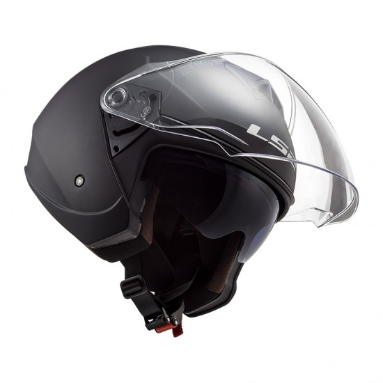 Casco jet LS2 OF573 TWISTER II Solid Matt Black - Micasco.es - Tu tienda de cascos de moto