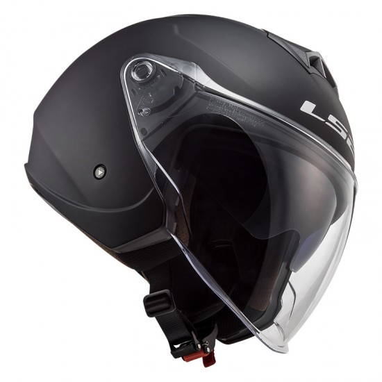 Casco jet LS2 OF573 TWISTER II Solid Matt Black - Micasco.es - Tu tienda de cascos de moto