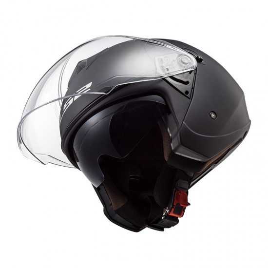 Casco jet LS2 OF573 TWISTER II Solid Matt Black - Micasco.es - Tu tienda de cascos de moto