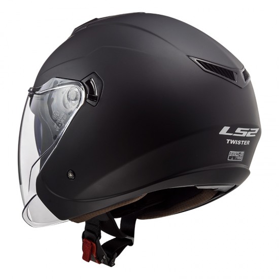 Casco jet LS2 OF573 TWISTER II Solid Matt Black - Micasco.es - Tu tienda de cascos de moto